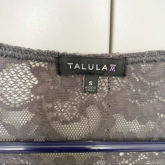 Aritzia Talula Lace Top Gray - Picture 4 of 6